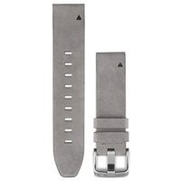QiuckFit 20 Watch Bands, Gray Suede Leather